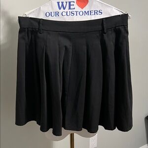 SHEIN Black Circle Skater Skirt